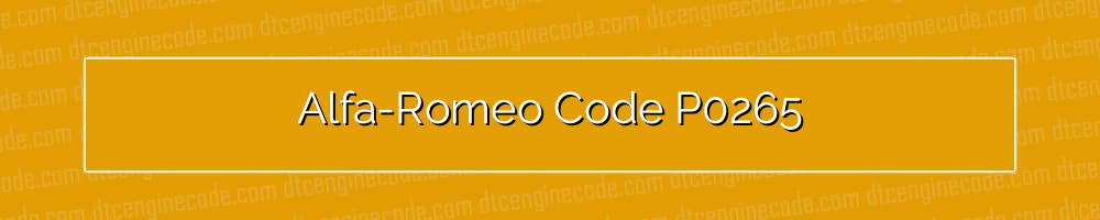 alfa-romeo code p0265