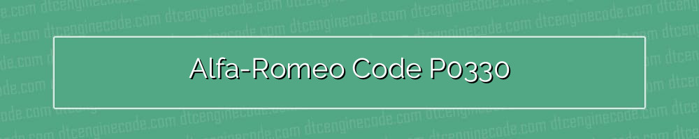 alfa-romeo code p0330