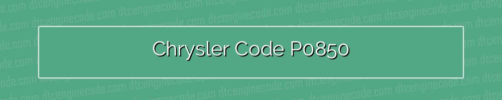 chrysler code p0850