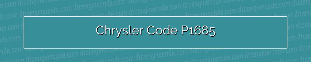 chrysler code p1685