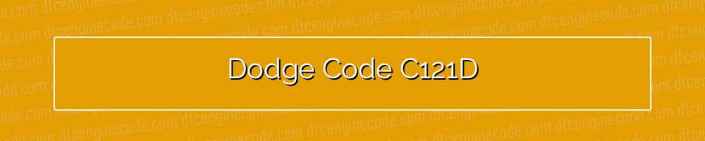 dodge code c121d