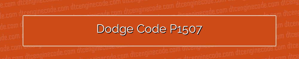 dodge code p1507