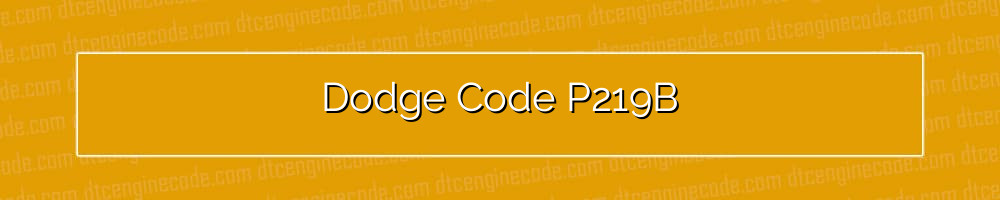 dodge code p219b