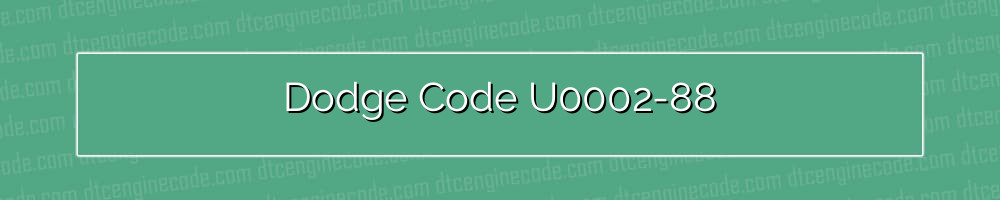 dodge code u0002-88