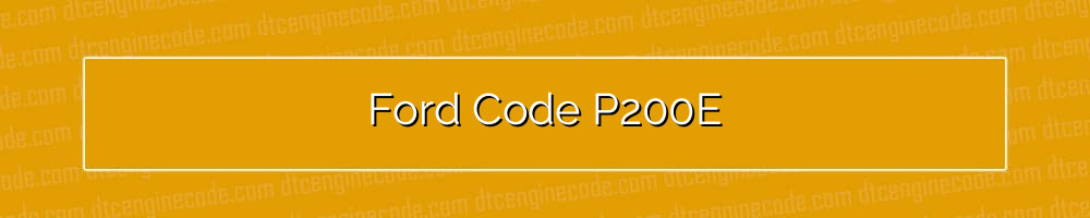 ford code p200e