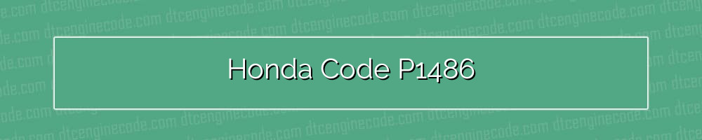 honda code p1486
