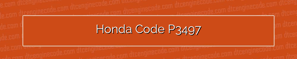 honda code p3497