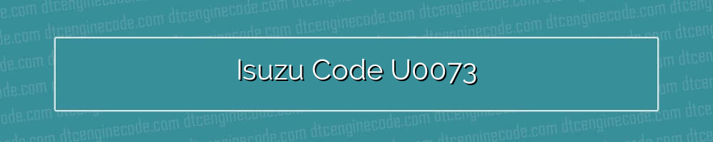 isuzu code u0073