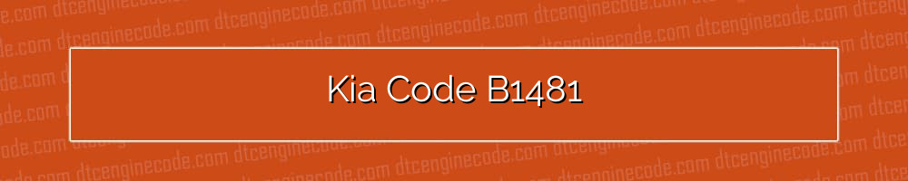 kia code b1481