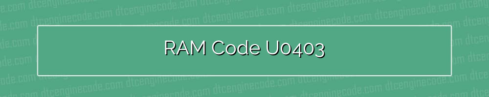 ram code u0403