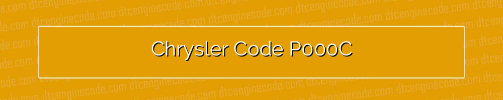 chrysler code p000c
