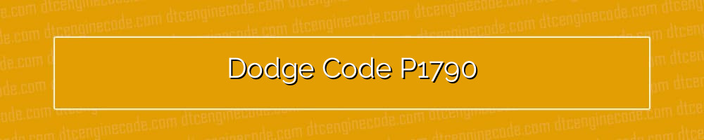 dodge code p1790