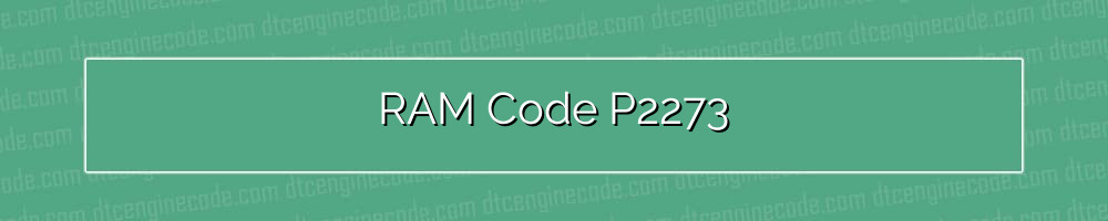 ram code p2273