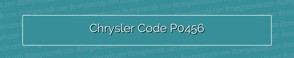 chrysler code p0456