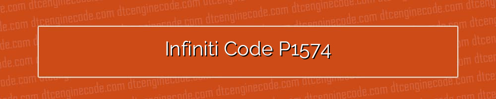 infiniti code p1574