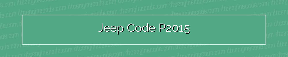 jeep code p2015