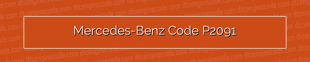 mercedes-benz code p2091